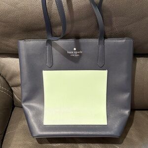 Kate spade colorblock tote in blazer blue